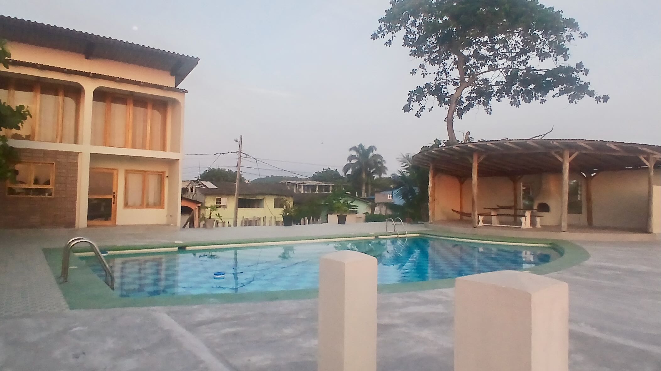 Vista de la piscina