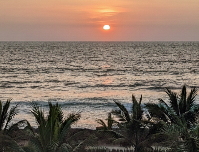 Sunset view from Brisas del Mar