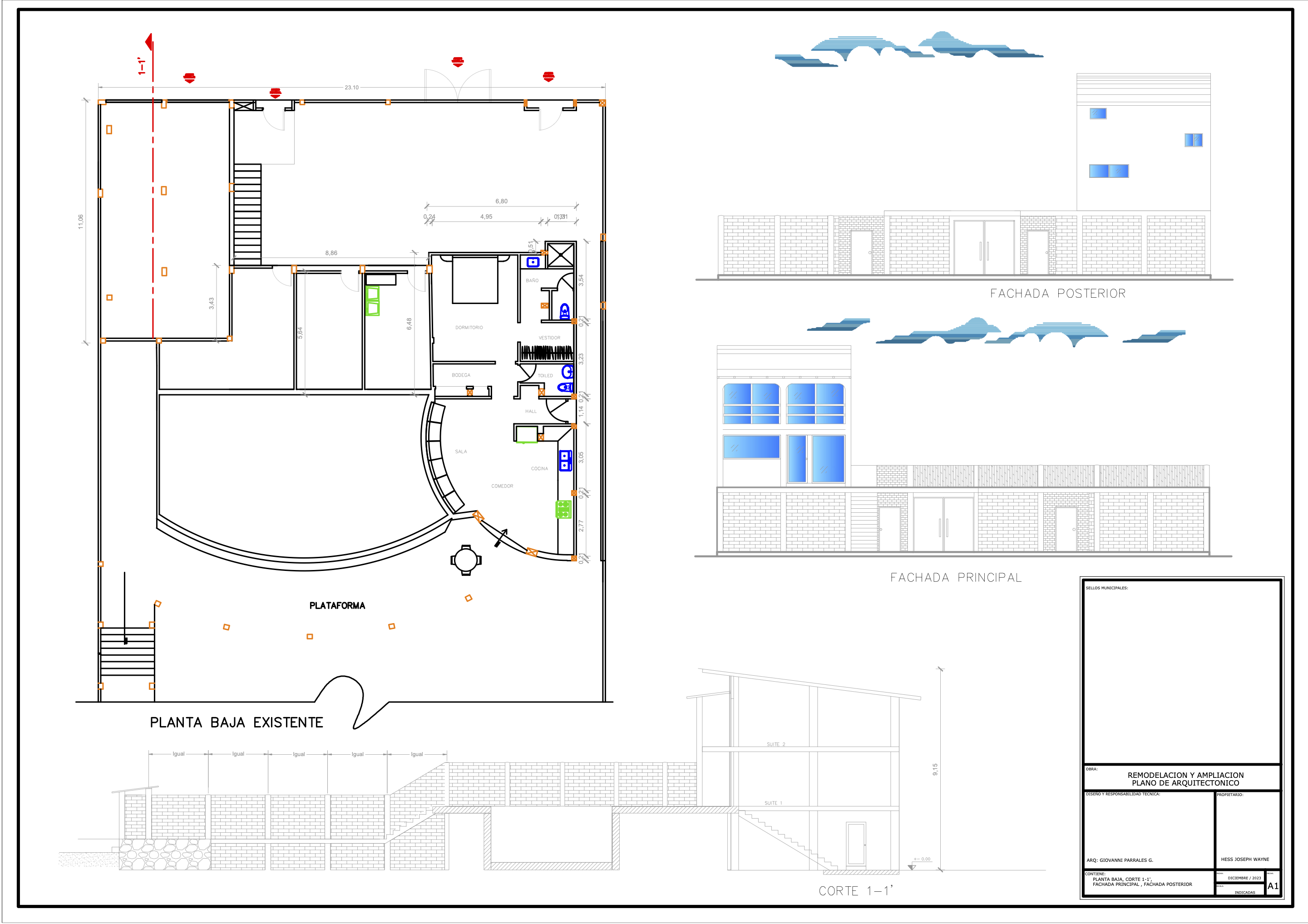 Overall as-constructed plan
